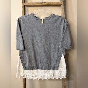 Matilda Jane In the Clouds Tie Back Eyelet top